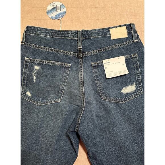 AG Womens Phoebe Vintage Distressed High-Waisted Cotton Tapered Leg Jean Size 31 - Picture 4 of 8